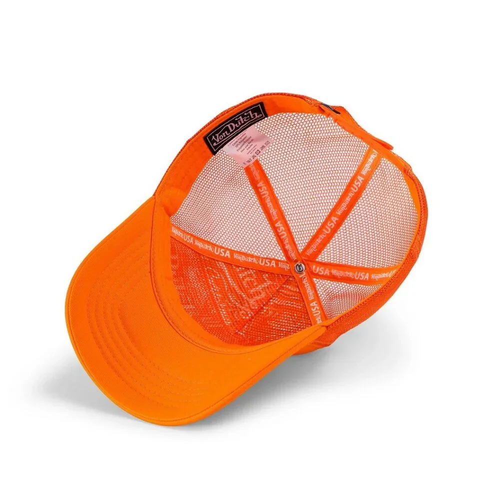 Von Dutch Foam Chopper Trucker Hat Orange MSRP89